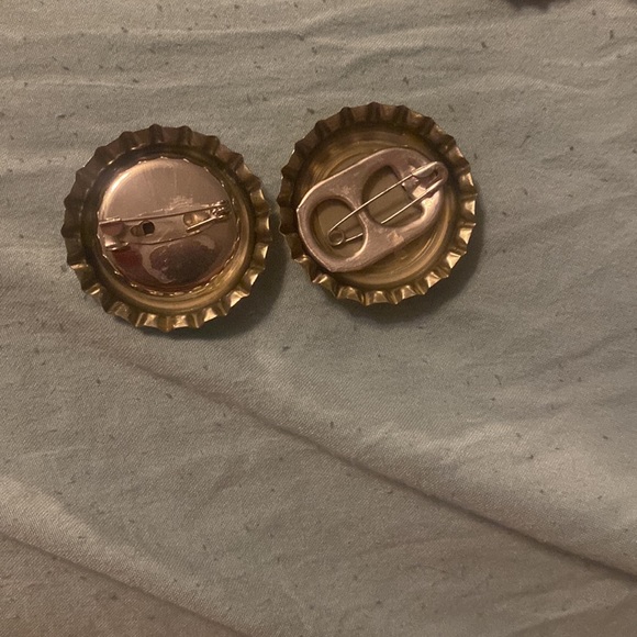 3 random soda cap pins (handmade) - Picture 3 of 3